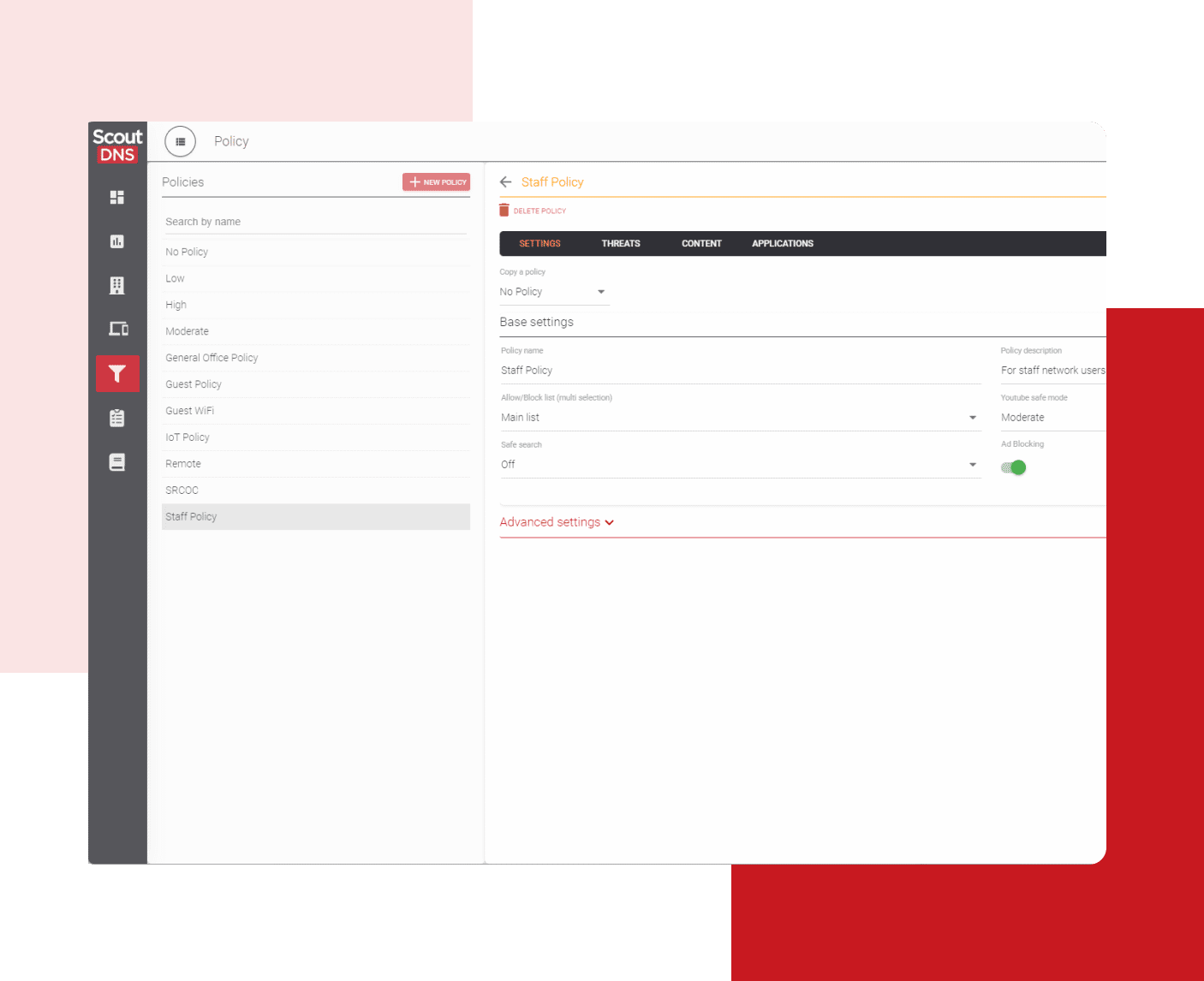 Ad Blocker feature interface