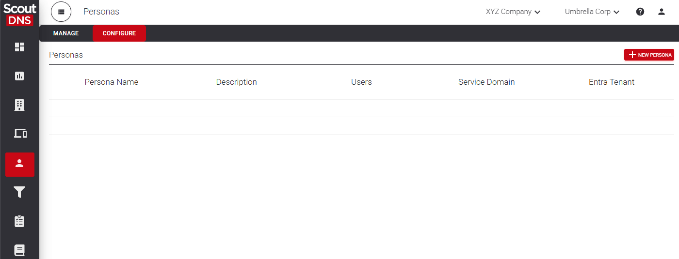 Creating a Persona with the Entra ID subtab