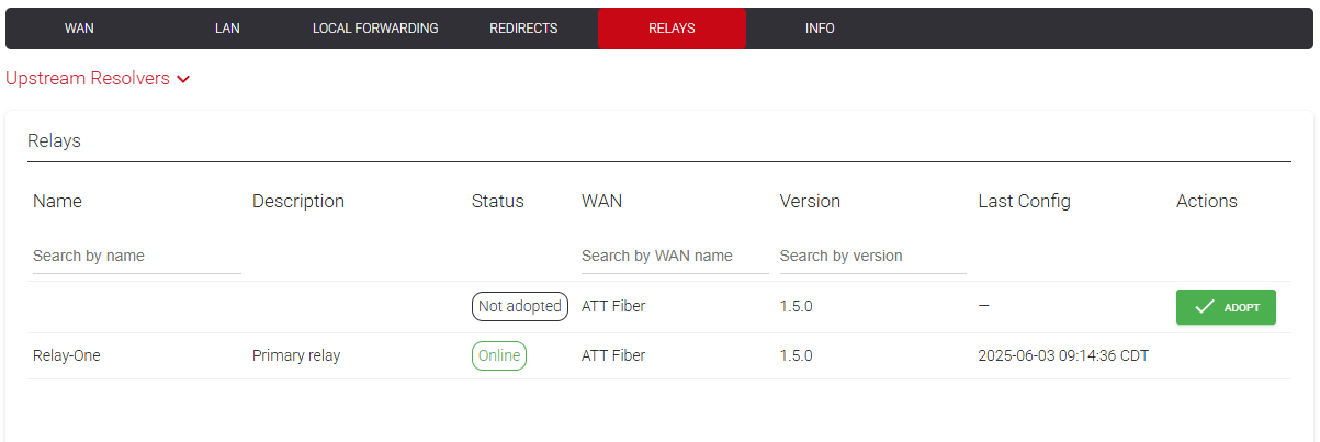Adopting a new Relay