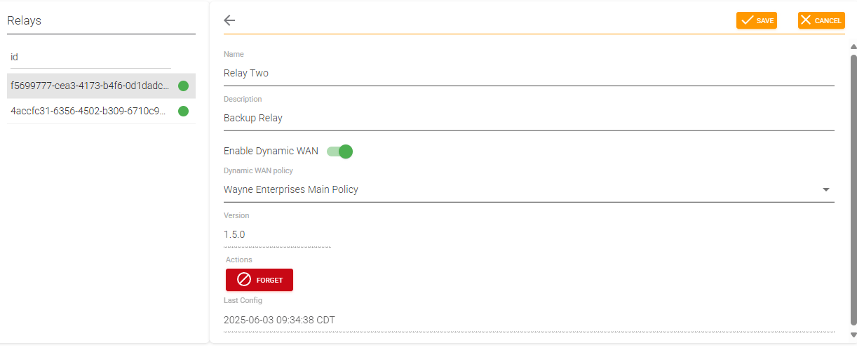 Dynamic WAN configuration