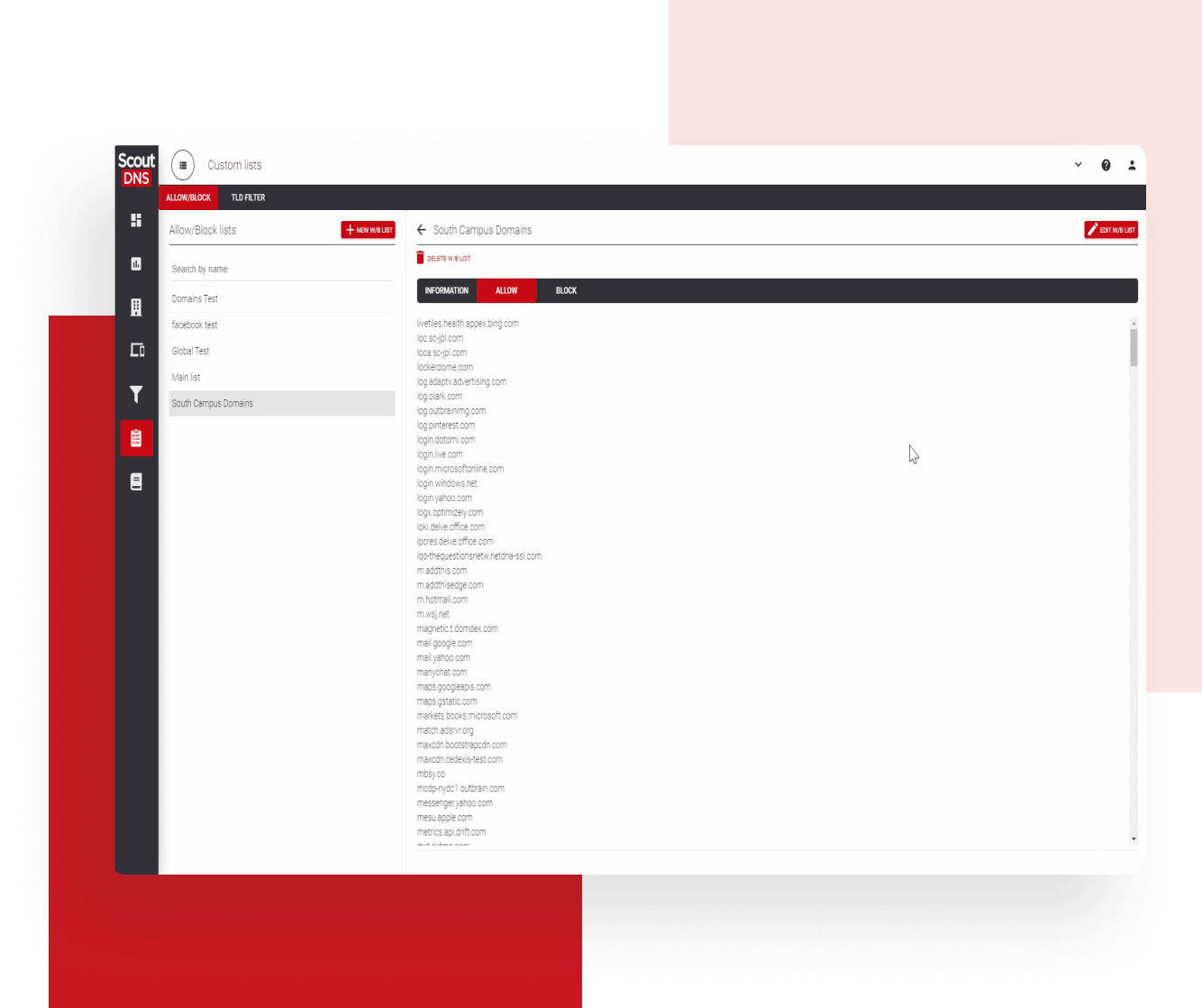 Custom Lists background