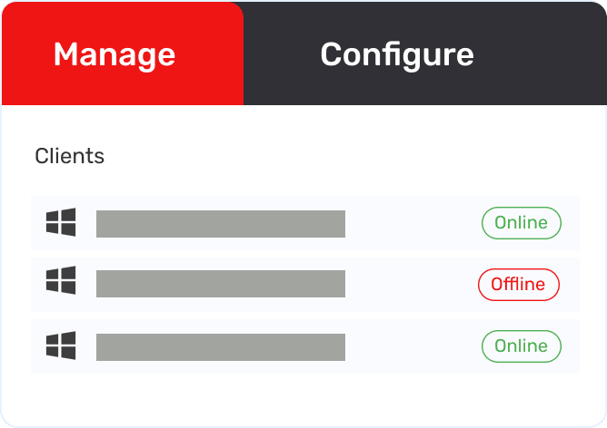 Roaming client dashboard overlay