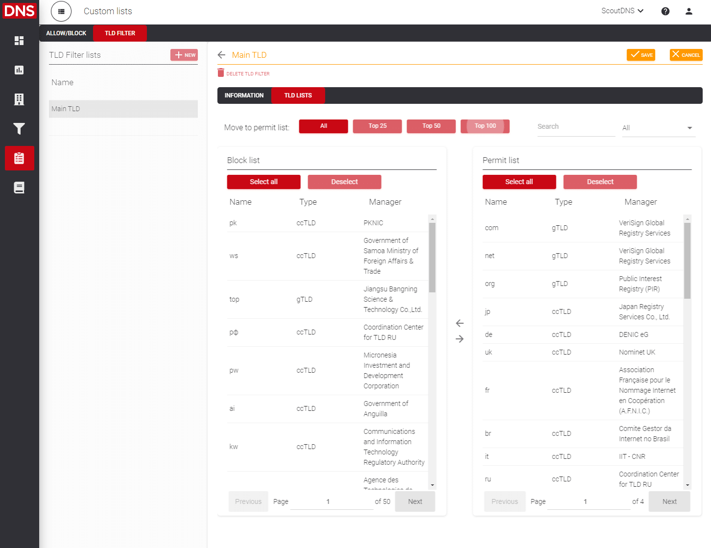 TLD List Edit